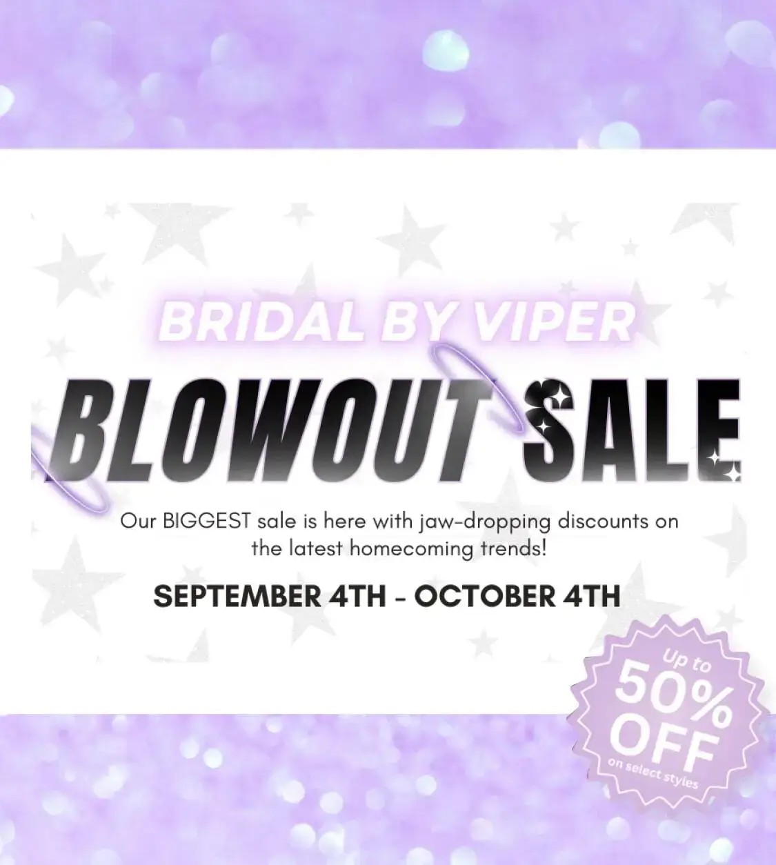 Blowout Sale at Bridal by Viper! Image