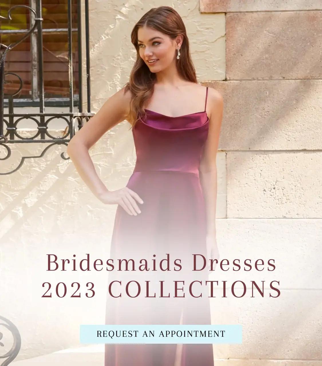 Model Wearing Bridesmaids Dress