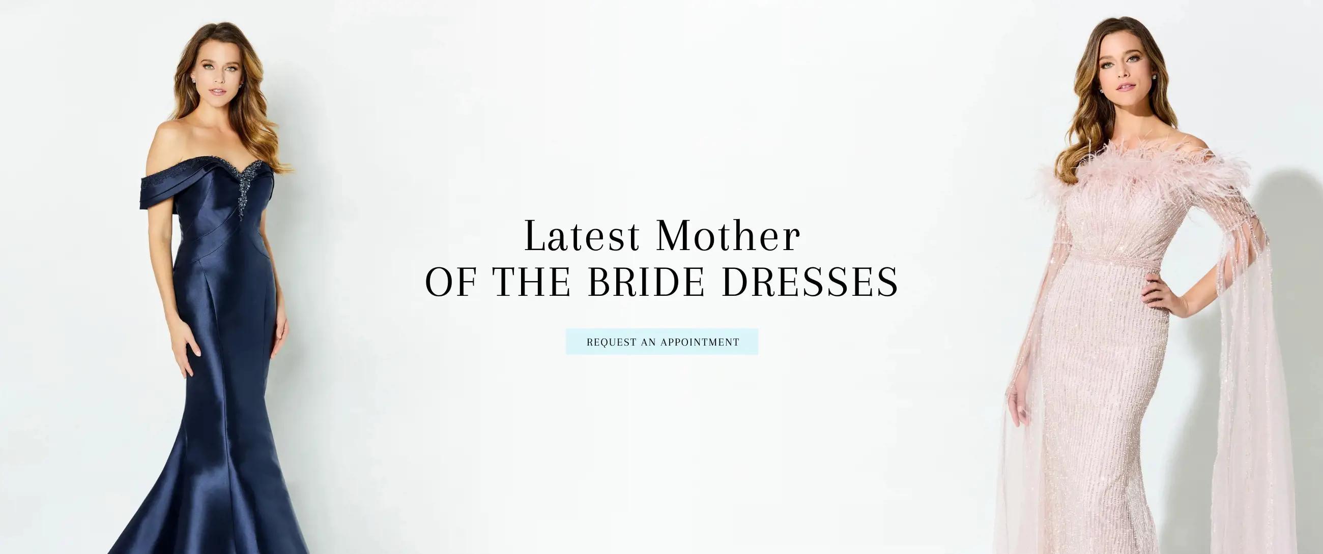 Model Wearing Mother of The Bride Dresses