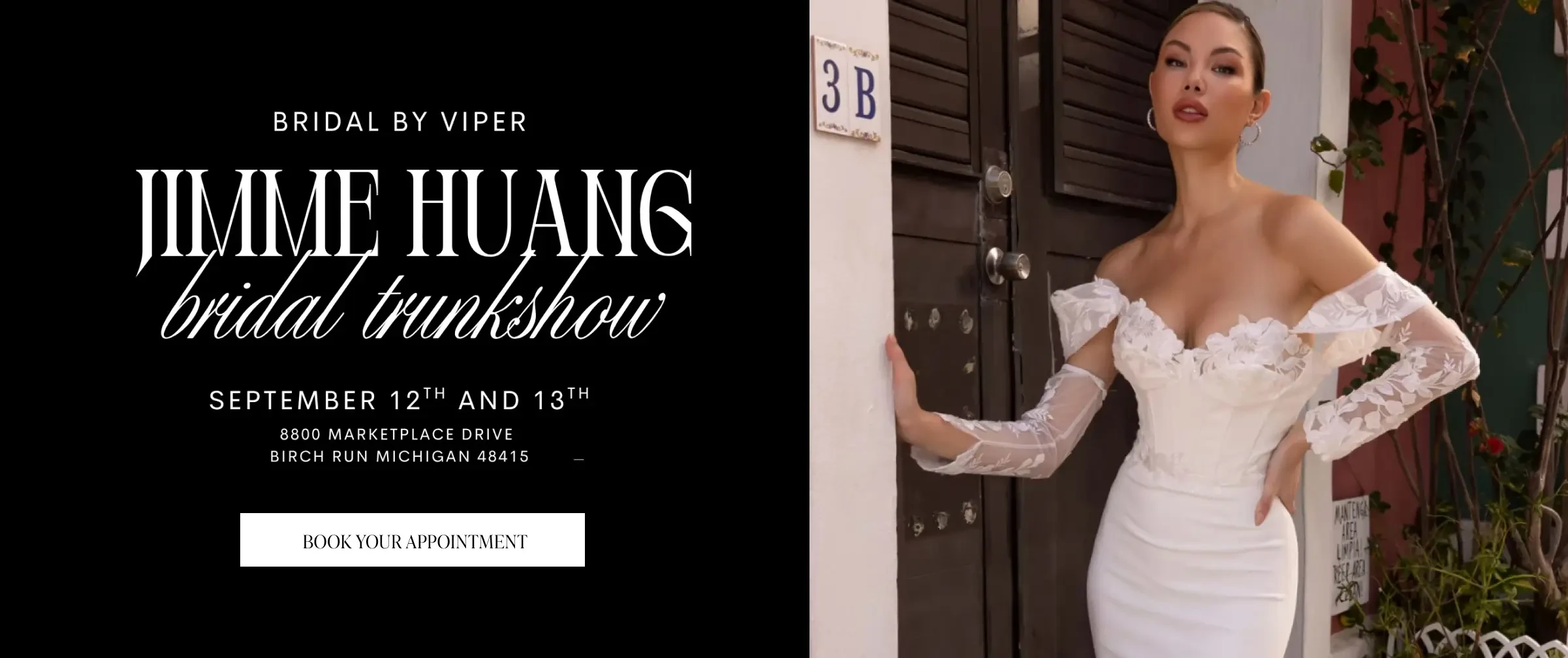Jimme Huang bridal trunk show